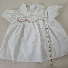 Load image into Gallery viewer, Vintage Smocked Floral Embroidered Dress 6 months
