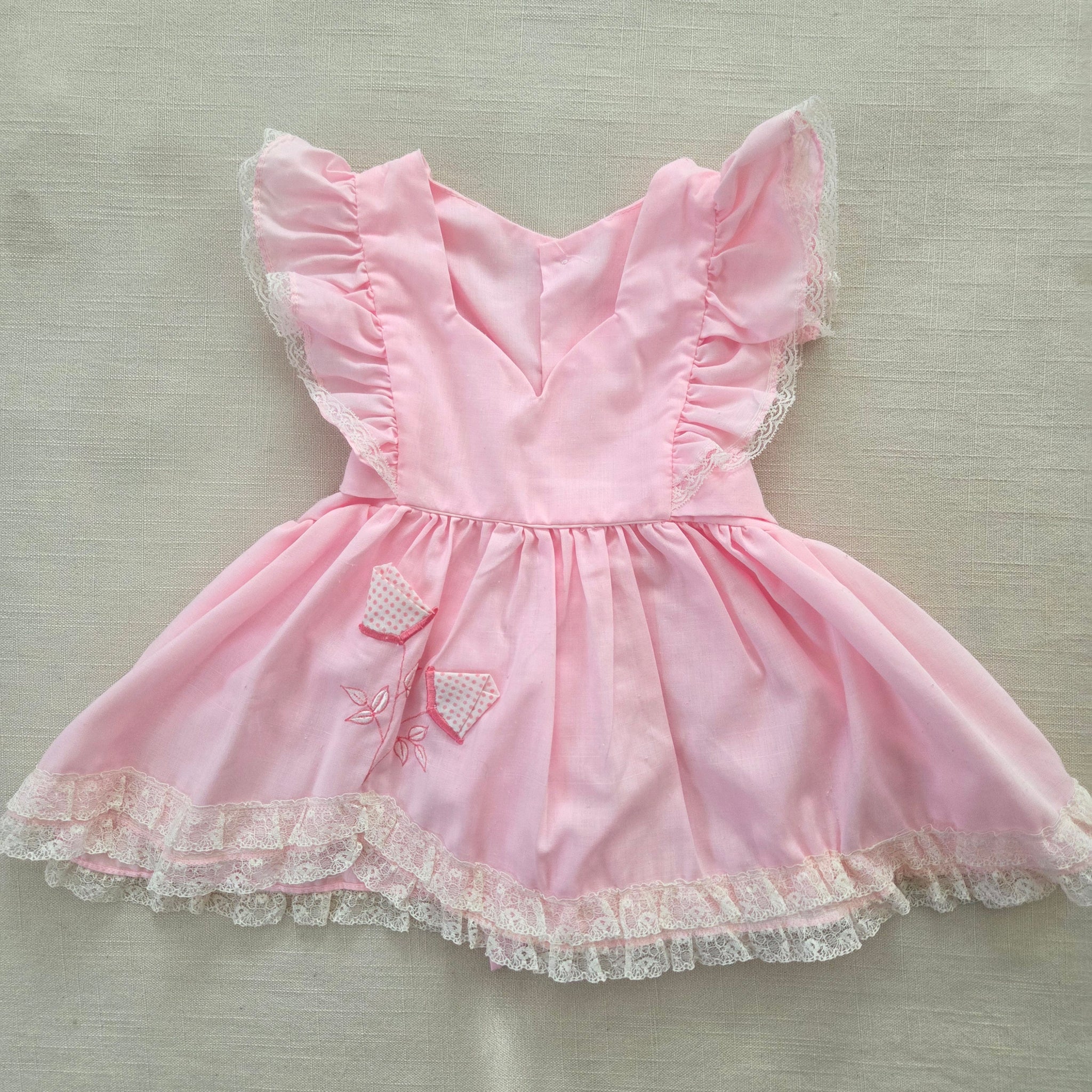 Vintage Pink Frilly Dress 9-12 months – Nostalgic Baby Vintage