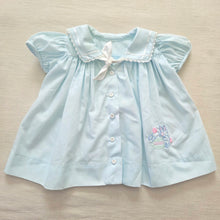 Load image into Gallery viewer, Vintage Bunny Cookie Jar Blue Dress 3-6 months
