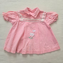 Load image into Gallery viewer, Vintage Pink Flower Short Dress 18 months

