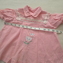 Load image into Gallery viewer, Vintage Pink Flower Short Dress 18 months
