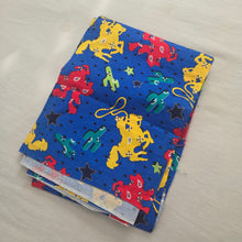 Load image into Gallery viewer, Vintage Colorful Cowboy Fabric
