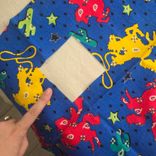 Load image into Gallery viewer, Vintage Colorful Cowboy Fabric
