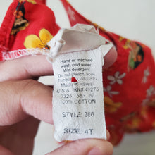 Load image into Gallery viewer, Vintage Hawaiian Floral + Kids Dress 2t

