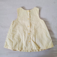 Load image into Gallery viewer, Vintage Flowery Yellow Dress/Top 12-24 months

