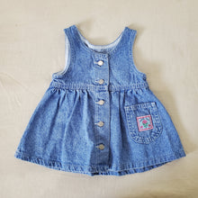Load image into Gallery viewer, Vintage Lee Blue Denim Dress 12 months
