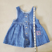 Load image into Gallery viewer, Vintage Lee Blue Denim Dress 12 months
