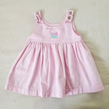 Load image into Gallery viewer, Vintage Pink Denim Flower Dress 18 months
