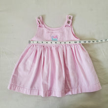 Load image into Gallery viewer, Vintage Pink Denim Flower Dress 18 months
