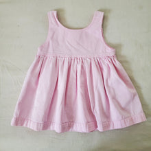 Load image into Gallery viewer, Vintage Pink Denim Flower Dress 18 months
