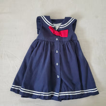 Load image into Gallery viewer, Older Sailor Nautical Dress 12 months
