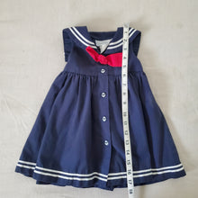 Load image into Gallery viewer, Older Sailor Nautical Dress 12 months
