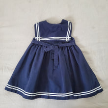 Load image into Gallery viewer, Older Sailor Nautical Dress 12 months
