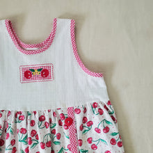Load image into Gallery viewer, Vintage Cherries Sleeveless Dress kids 6
