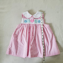 Load image into Gallery viewer, Vintage Heart + Flower Pink Dress 2t
