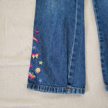 Load image into Gallery viewer, Vintage Butterfly Smiley Embroidery Jeans kids 6
