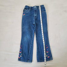 Load image into Gallery viewer, Vintage Butterfly Smiley Embroidery Jeans kids 6
