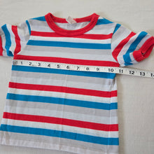 Load image into Gallery viewer, Vintage 80s Red/Blue Striped Tee 3t
