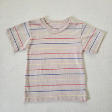 Load image into Gallery viewer, Vintage Tan/Primary Striped Shirt 3t
