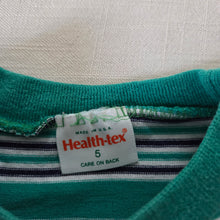 Load image into Gallery viewer, Vintage Healthtex Green Striped Tee 4t
