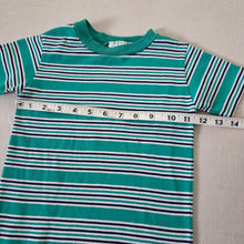 Load image into Gallery viewer, Vintage Healthtex Green Striped Tee 4t
