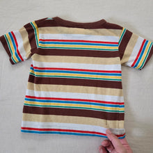 Load image into Gallery viewer, Vintage Neutral/Colorful Striped Shirt 3t
