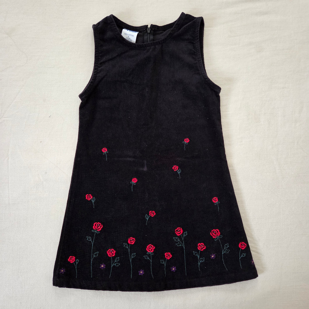 Vintage Oshkosh Velvet Rose Dress 5t