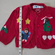 Load image into Gallery viewer, Vintage Hartstrings Christmas Cardigan 18-24 months
