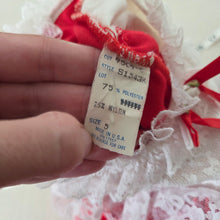 Load image into Gallery viewer, Vintage Frilly Red Velour Dress 4t
