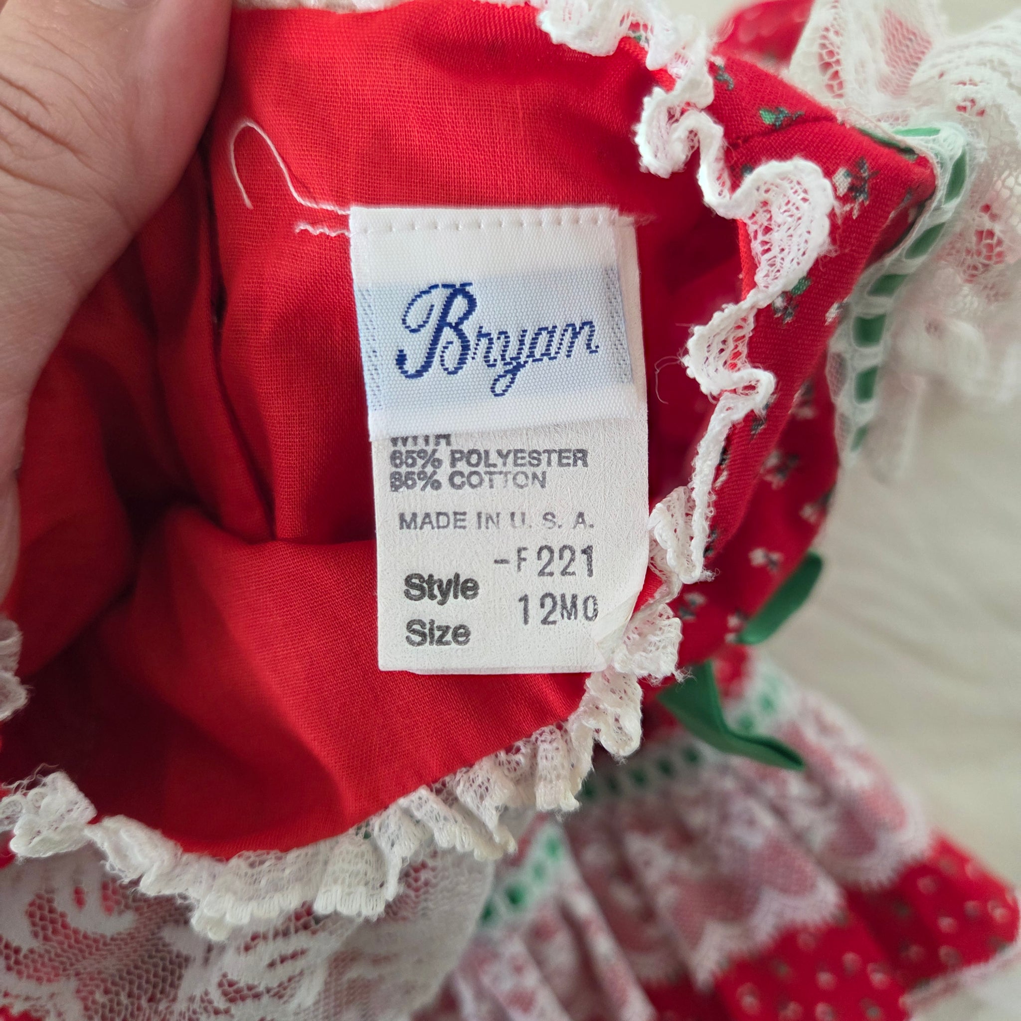 Vintage Bryan Christmas Short Dress/Top 9 months Vintage Bryan Christmas Short Dress/Top 9 months