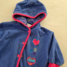 Load image into Gallery viewer, Vintage Gymboree Heart Hooded Sweater 12-18 months
