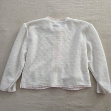 Load image into Gallery viewer, Vintage White/Pink Knit Cardigan 24 months
