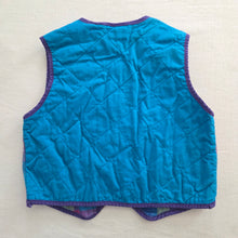 Load image into Gallery viewer, Vintage Gem Tone Plaid Vest kids 7
