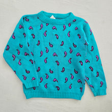 Load image into Gallery viewer, Vintage Paisley Knit Sweater kids 7/8

