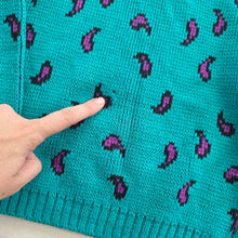 Load image into Gallery viewer, Vintage Paisley Knit Sweater kids 7/8
