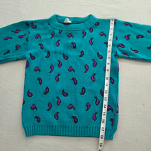 Load image into Gallery viewer, Vintage Paisley Knit Sweater kids 7/8
