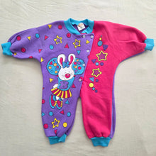 Load image into Gallery viewer, Vintage Color Block Bunny Bodysuit 18 months
