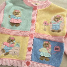 Load image into Gallery viewer, Vintage Bears on Phone Knit Sweater 12 months
