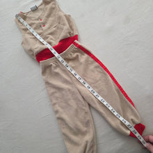 Load image into Gallery viewer, Vintage 2-Piece Tan/Red Soft Matching Set 12-18 months
