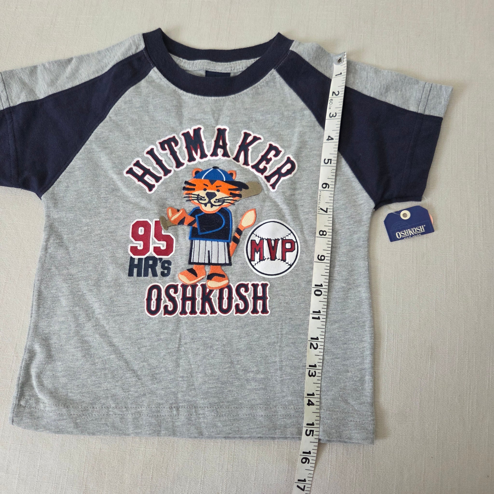 Vintage Deadstock Oshkosh Baseball Tiger Tee 3t – Nostalgic Baby 