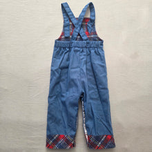 Load image into Gallery viewer, Vintage Healthtex Blue Plaid Overalls 18 months
