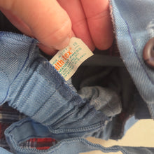 Load image into Gallery viewer, Vintage Healthtex Blue Plaid Overalls 18 months
