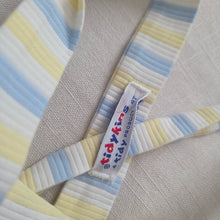 Load image into Gallery viewer, Vintage Blue/Yellow Striped Overalls 3t

