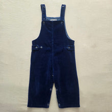 Load image into Gallery viewer, Vintage 70s Navy Cord Overalls 18-24 months
