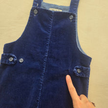 Load image into Gallery viewer, Vintage 70s Navy Cord Overalls 18-24 months
