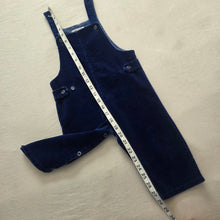 Load image into Gallery viewer, Vintage 70s Navy Cord Overalls 18-24 months

