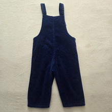 Load image into Gallery viewer, Vintage 70s Navy Cord Overalls 18-24 months

