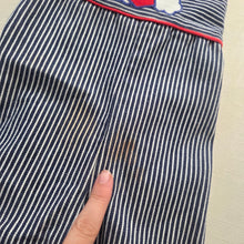 Load image into Gallery viewer, Vintage Healthtex Train Striped Overalls 18 months
