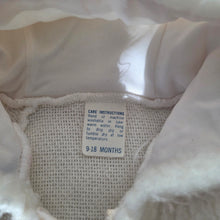 Load image into Gallery viewer, Vintage Pink/White Hooded PJs 6-9 months
