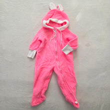 Load image into Gallery viewer, Vintage 60s Pink Bunny Soft Pajamas 9 months
